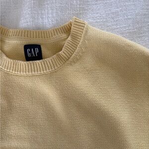 Butter Yellow GAP Split hem Sweater